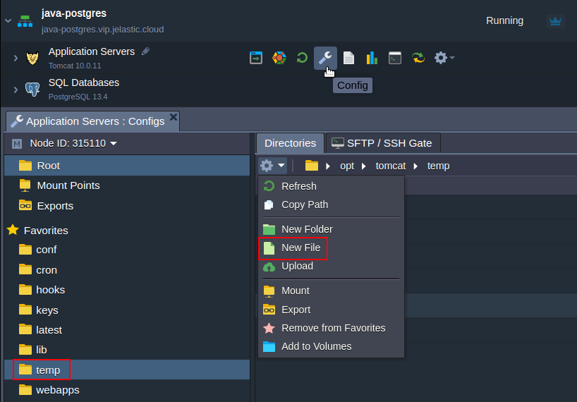 postgresql configuration files