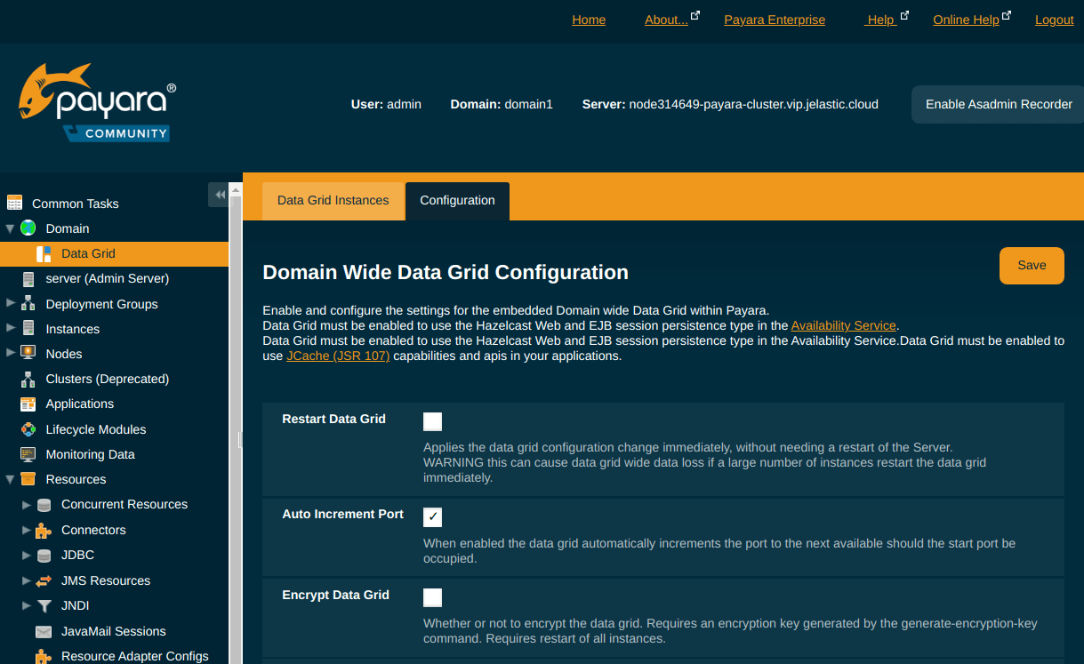 payara hazelcast configuration