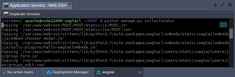 python application deployment